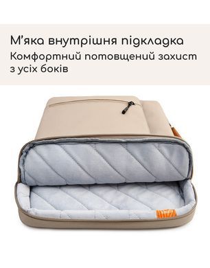 Сумка-чехол BANGE для MacBook 15.3&ndash;16.2" с усиленной защитой и водоотталкивающим покрытием - Бежевый