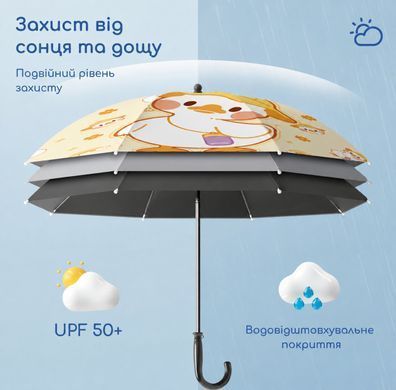 Парасоля для дитячого візка 2 в 1 від сонця та дощу UPF 50+ 86 см - Happy Bear