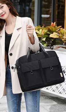 Вместительная сумка для MacBook Air/Pro 13.3-13.6" дюймов - Черный