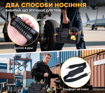Сумка для інструментів TICONN Oxford 600D з плечовим ременем