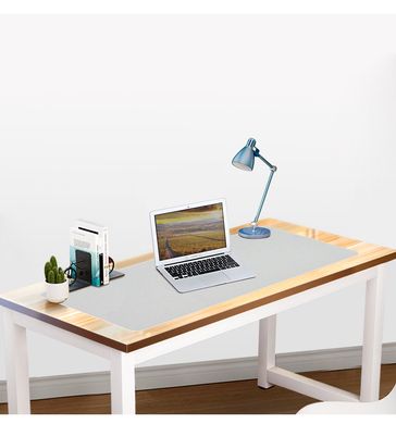 Двосторонній килимок для робочого столу - Коричневий/сірий