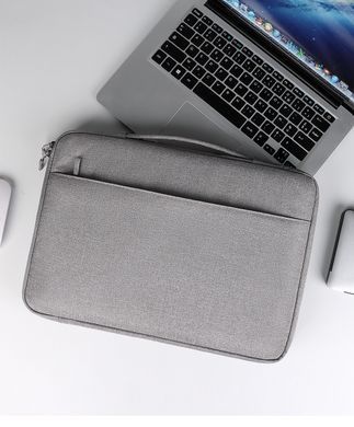Противоударный чехол с ручкой для MacBook Air/Pro 13.3-13.6" - Серый