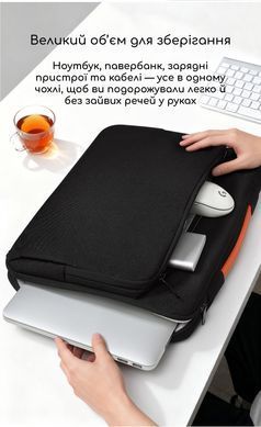 Противоударный чехол с ручкой для MacBook Pro 15.4"/16"/16.2" - Черный