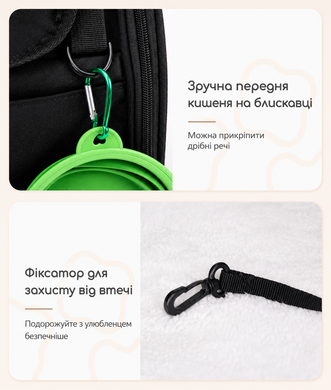 Переноска-рюкзак для кота або собаки дорожня складана до 7.5 кг - Сірий