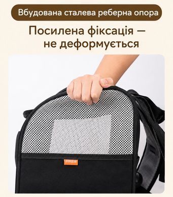 Переноска-рюкзак для кота або собаки дорожня складана до 7.5 кг - Сірий