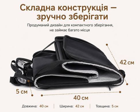 Переноска-рюкзак для кота або собаки дорожня складана до 7.5 кг - Сірий