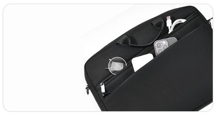 Вместительная сумка для MacBook Pro 15.4"/16"/16.2" Air 15.3" дюймов - Черный