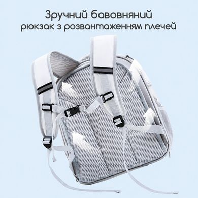 ​​​​​​​Рюкзак-переноска для котів і собак з розширенням та вентиляцією - Сірий