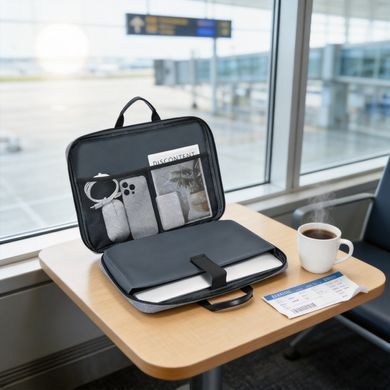 Сумка-чохол для MacBook Air/Pro/Neo 13&ndash;14&Prime; водовідштовхувальна - Чорний