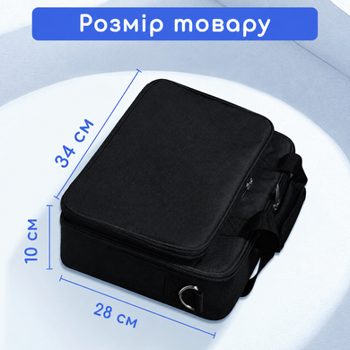 Сумка для парикмахерских инструментов, фена и стайлера 34&times;28&times;10 см - Черный