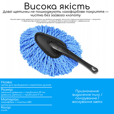 Компактна щітка для миття авто - Синій