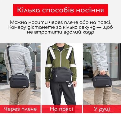 Фото-сумка через плече для камери та планшета Cwatcun D36