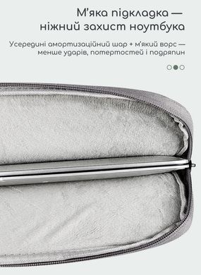 Чехол для MacBook Pro 15.4"/16"/16.2" + чехол для зарядки - Светло-серый