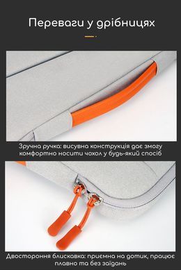 Сумка-чехол для Macbook Air 15.3"/ Pro 15.4''/16''/16.2 дюйма с карманом для аксессуаров - Черный
