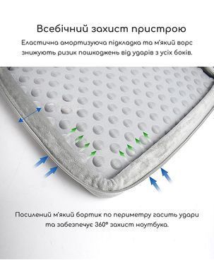 Сумка-чехол для Macbook Air 15.3"/ Pro 15.4''/16''/16.2 дюйма с карманом для аксессуаров - Черный