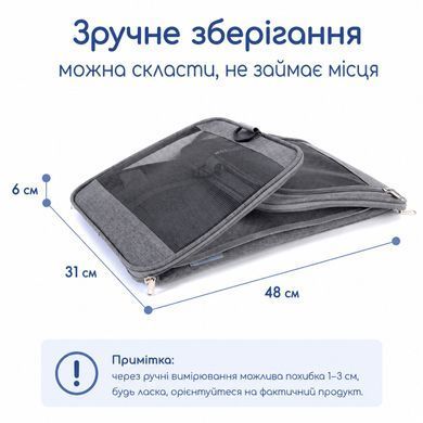 Сумка-переноска для котів і собак до 12 кг - Сірий